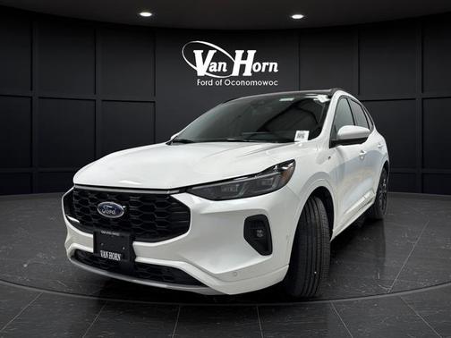Star White Metallic Tri-Coat 2024 Ford Escape ST-Line Elite