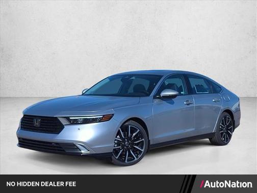 Solar Silver Metallic 2025 Honda Accord Hybrid Touring