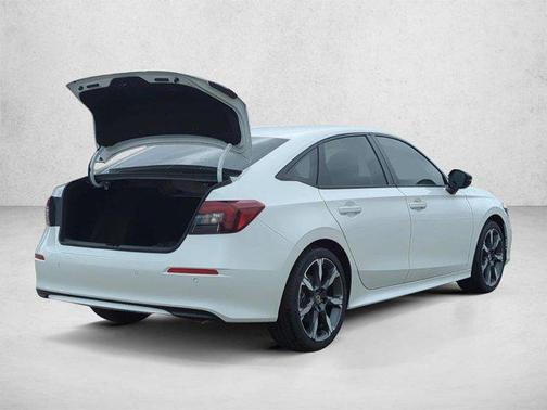 Platinum White Pearl 2026 Honda Civic Hybrid Sport Touring