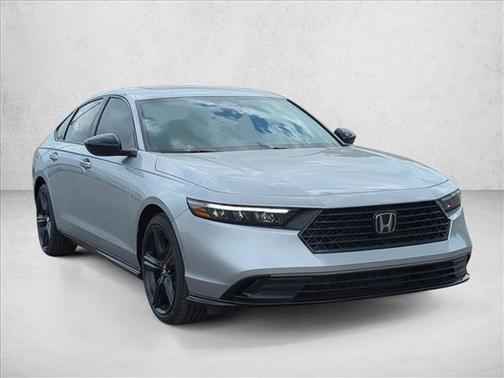Solar Silver Metallic 2026 Honda Accord Hybrid Sport-L