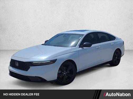 Platinum White Pearl 2026 Honda Accord Hybrid Sport-L