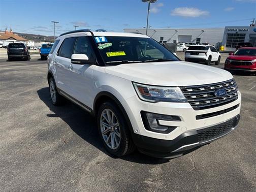 White Platinum Clearcoat Metallic 2017 Ford Explorer Limited