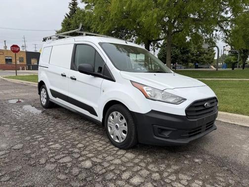 Frozen White 2020 Ford Transit Connect XL Cargo Van