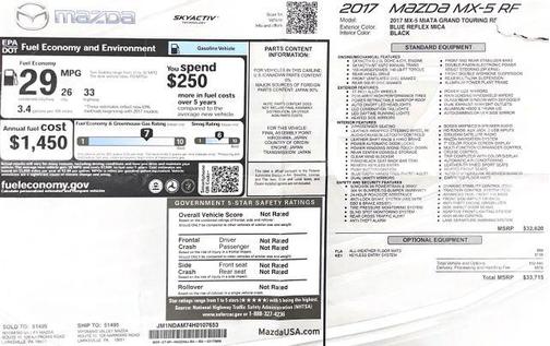 2017 Mazda MX-5 Miata RF Grand Touring