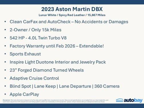 2023 Aston Martin DBX Base