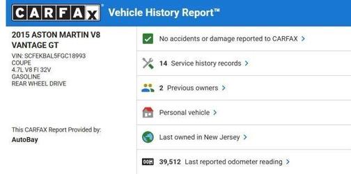 2015 Aston Martin Vantage GT Base