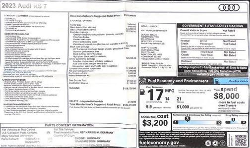 2023 Audi RS 7 4.0T quattro