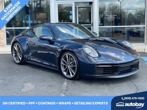 Blue 2020 Porsche 911 Carrera 4S
