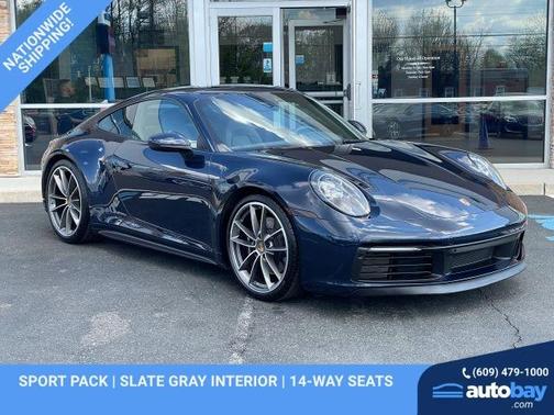 Blue 2020 Porsche 911 Carrera 4S