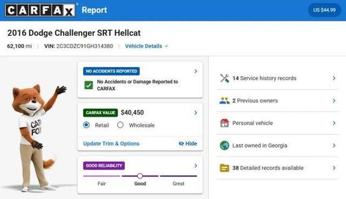 2016 Dodge Challenger SRT Hellcat