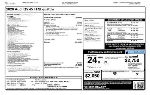 2020 Audi Q5 45 Premium