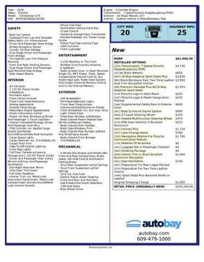 2018 Porsche 718 Boxster GTS