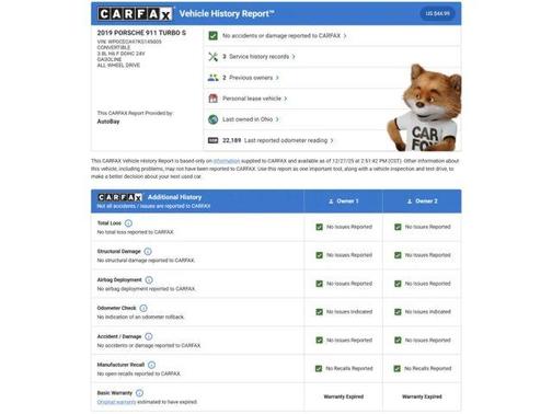 2019 Porsche 911 Turbo S