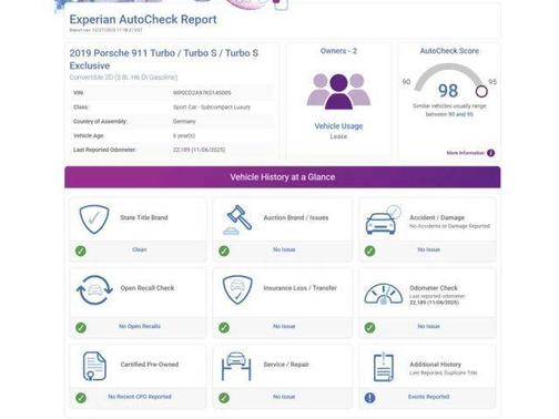 2019 Porsche 911 Turbo S