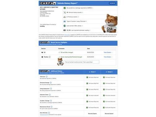 2011 Audi R8 5.2 quattro Spyder