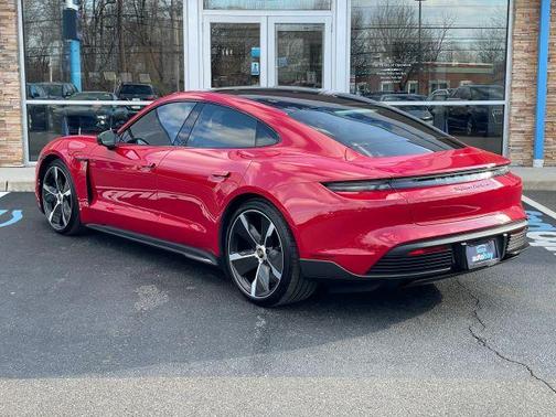 Red 2020 Porsche Taycan Turbo S