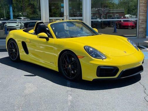 Yellow 2015 Porsche Boxster GTS