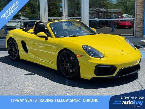 Yellow 2015 Porsche Boxster GTS