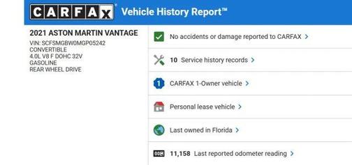 2021 Aston Martin Vantage Base