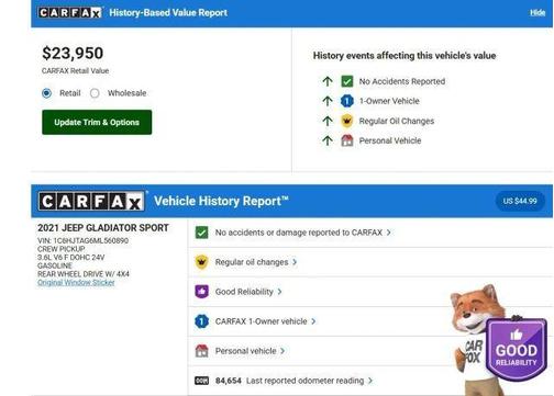 2021 Jeep Gladiator Sport