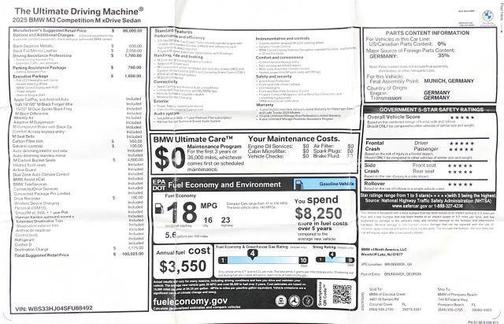 2025 BMW M3 Competition xDrive