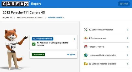 2012 Porsche 911 Carrera 4S
