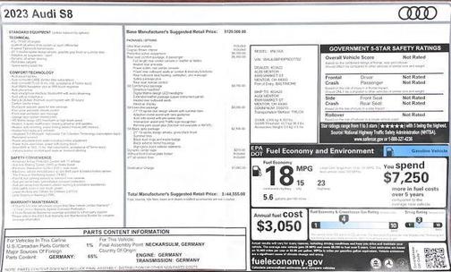 2023 Audi S8 4.0T quattro