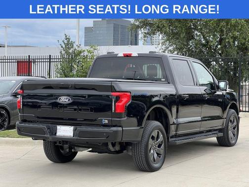Agate Black Metallic 2025 Ford F-150 Lightning Flash