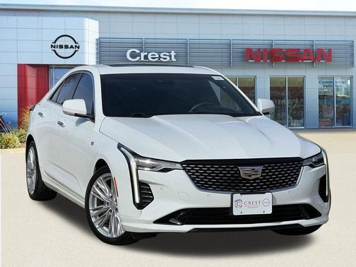 Summit White 2023 Cadillac CT4 Premium Luxury