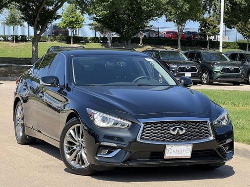 Midnight Black 2023 INFINITI Q50 3.0t LUXE