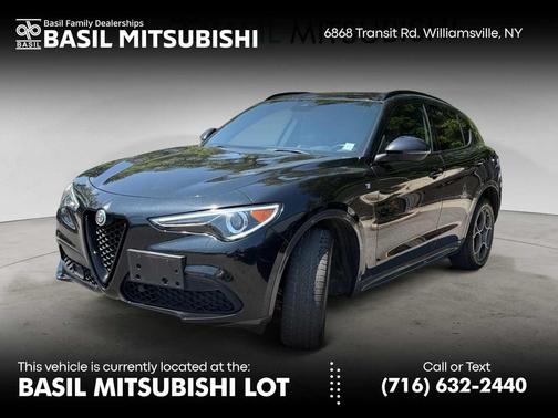Vulcano Black Metallic 2023 Alfa Romeo Stelvio Ti