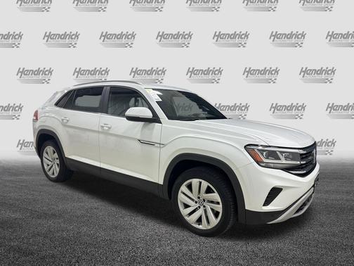 Pure White 2021 Volkswagen Atlas Cross Sport 2.0T SE w/Technology 4MOTION
