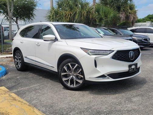 White 2023 Acura MDX Technology