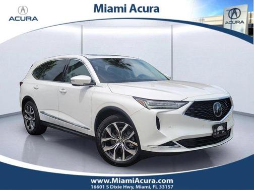 White 2023 Acura MDX Technology