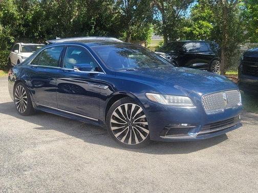 Blue 2017 Lincoln Continental Black Label