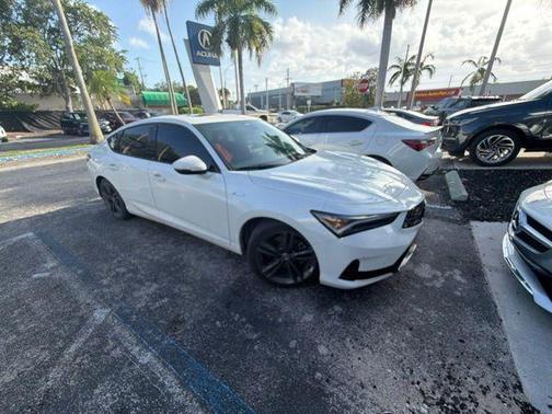 Platinum White Pearl 2024 Acura Integra A-Spec Technology