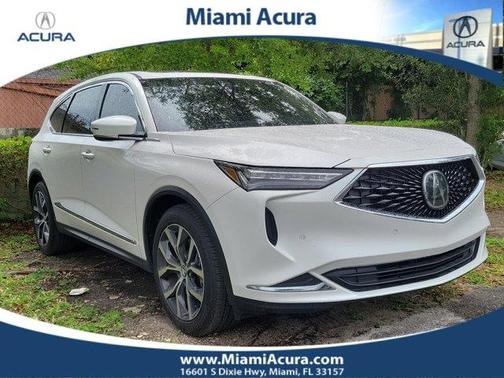 White 2024 Acura MDX Technology