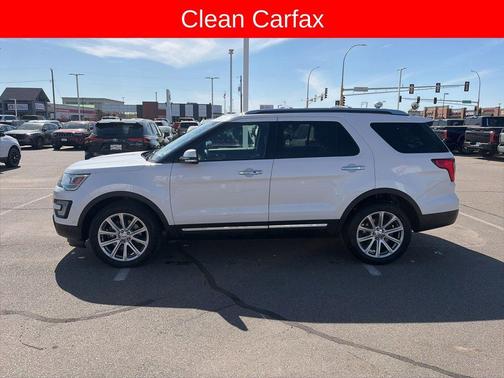 White Platinum Clearcoat Metallic 2017 Ford Explorer Limited