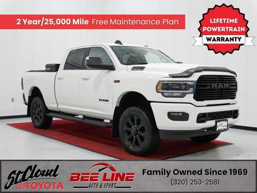 Pearl White 2022 RAM 2500 Laramie Crew Cab 4x4 6'4' Box