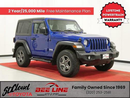 Ocean Blue Metallic Clearcoat 2019 Jeep Wrangler Sport S SUV