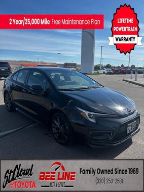 Midnight Black 2025 Toyota Corolla XSE