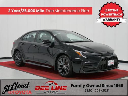 Midnight Black 2025 Toyota Corolla XSE