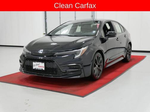 Midnight Black Metallic 2023 Toyota Corolla Hybrid SE