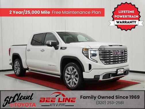 White Frost Tricoat 2023 GMC Sierra 1500 Denali Truck