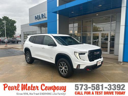 Summit White 2026 GMC Acadia AT4