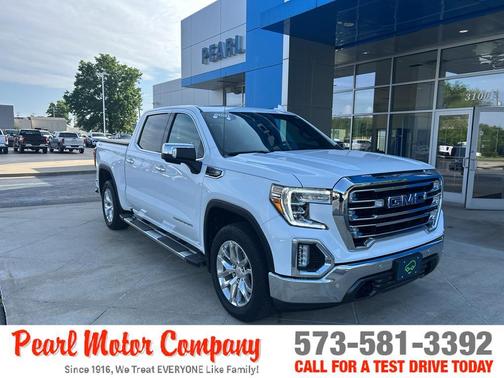Summit White 2021 GMC Sierra 1500 SLT