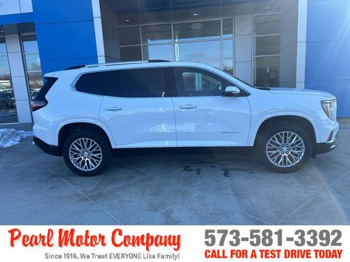 Summit White 2026 GMC Acadia Denali