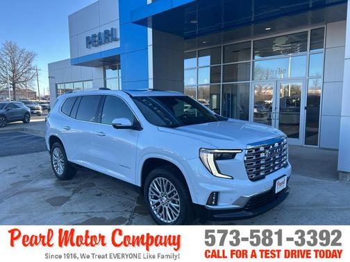 Glacier White 2026 GMC Acadia Denali