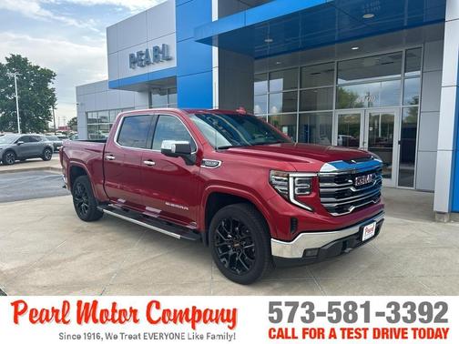 Volcanic Red 2025 GMC Sierra 1500 SLT