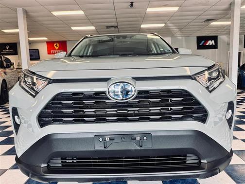 Gray 2021 Toyota RAV4 Hybrid XLE